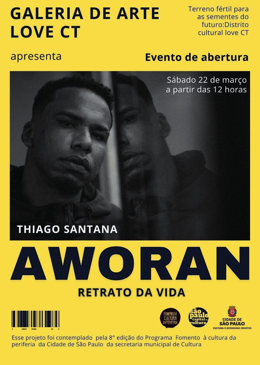Cartaz de abertura da exposição Aworan: Retrato da Vida