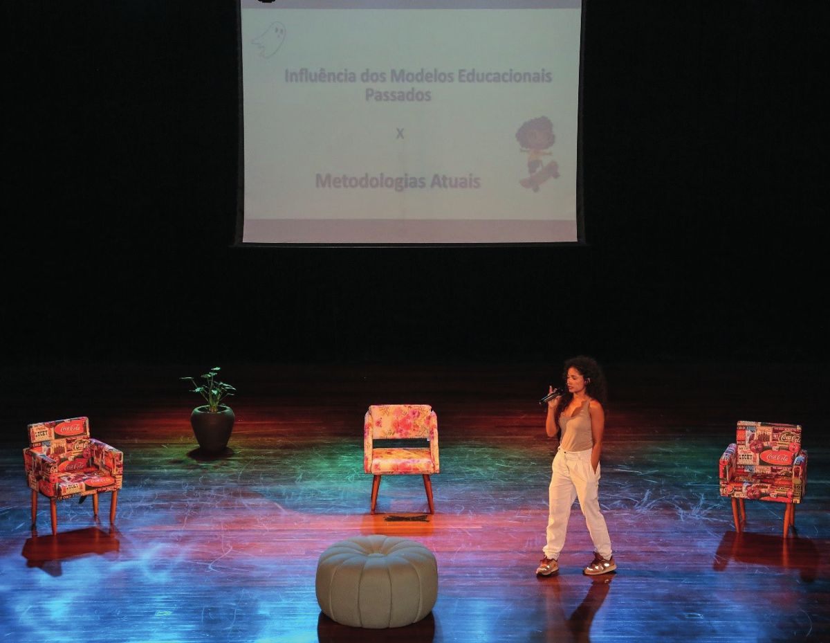 Apresentação no palco